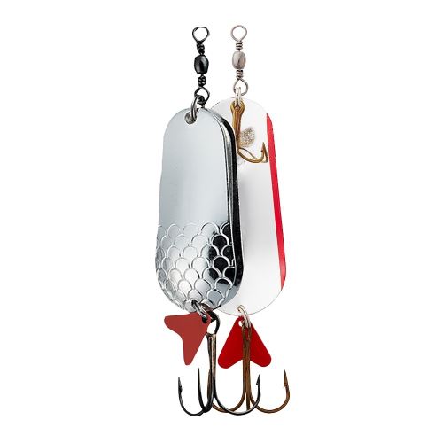 Effzett Třpytka Twin Spoon 4,5cm 16g Silver/Silver