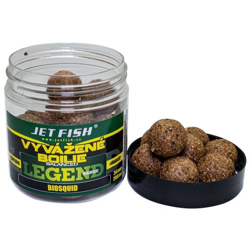 Jet Fish Vyvážené boilie Legend Biosquid 250ml 20mm