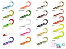 Delphin Gumová nástraha TwistaX Eeltail UVs 6cm 5ks