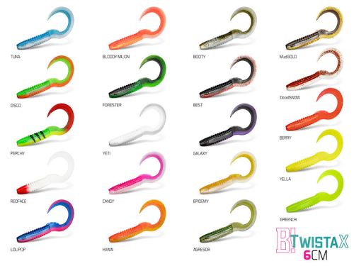 Delphin Gumová nástraha TwistaX Eeltail UVs 6cm 5ks
