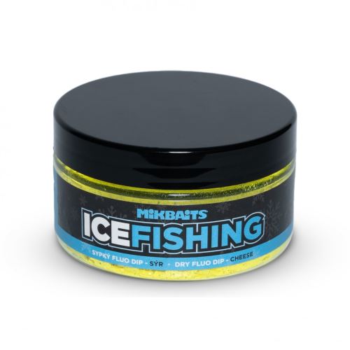 Mikbaits Sypký fluo dip Ice Fishing Range Sýr 100ml