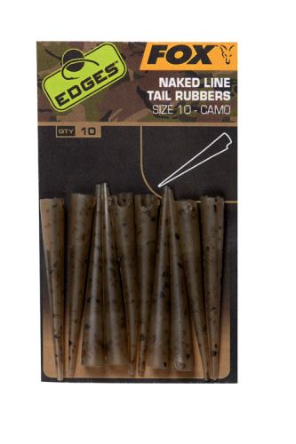FOX Převlek Edges Camo Naked Line Tail Rubbers Velikost 10 10ks