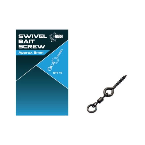 Nash Úchyt Swivel Bait Screw 8mm 10ks