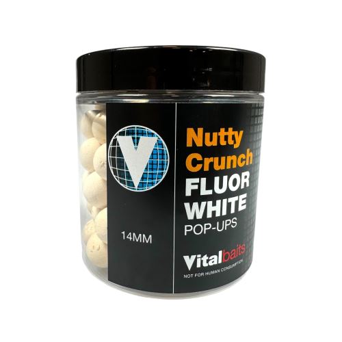 Vitalbaits Pop-Up Nutty Crunch Fluor White 80g 14mm