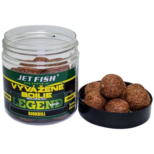 Jet Fish Vyvážené boilie Legend Biokrill 250ml 20mm