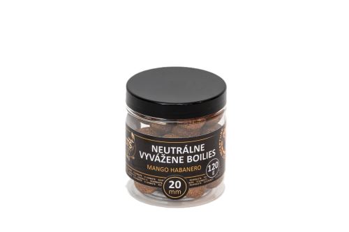 Riverbaits Neutrálně vyvážené boilies Mango Habanero 120g