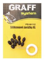 Graff Silikonové zarážky XL Černé 10ks