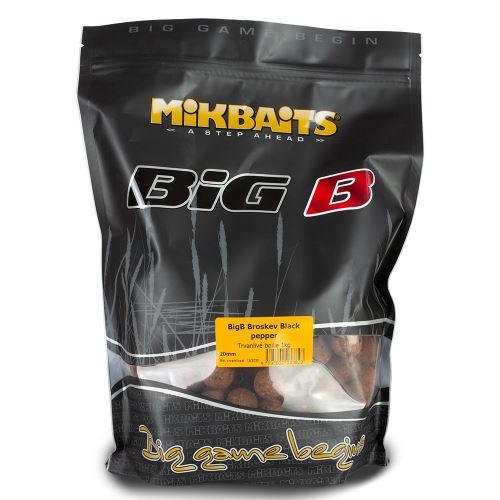 Mikbaits Boilies BiG BigB Broskev Black pepper 1kg