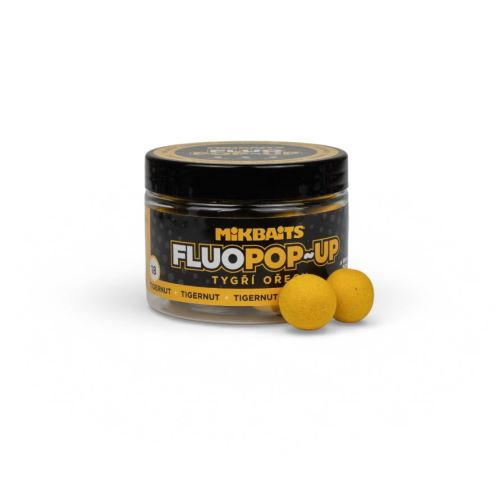 Mikbaits Plovoucí fluo boilie Tygří ořech 150ml 18mm
