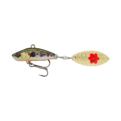 Savage Gear Wobler 3D Sticklebait Tailspin 8cm 18g Sinking Brown Trout Smolt