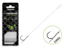 Delphin Feederový návazec Fluoro Sting Chinu 8cm 0,26mm Velikost 6 10ks