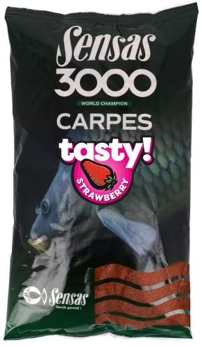 Sensas Vnadící směs 3000 Carp Tasty Strawberry 1kg