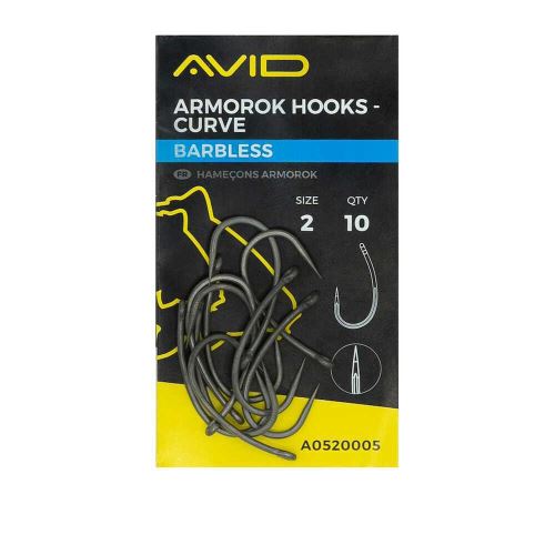 AVID Háček Armorok Curve Barbless 10ks
