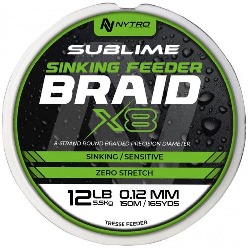 Nytro Šňůra Sublime X8 Sinking Feeder Braid 150m