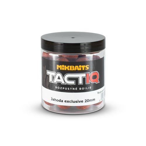 Mikbaits Rozpustné boilie TactiQ Jahoda exclusive 250ml