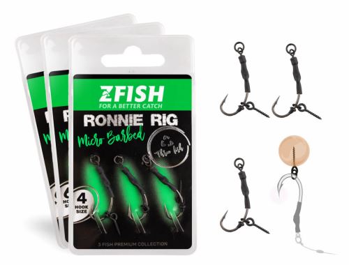 Zfish Návazec Ronnie Rig 3ks