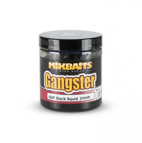 Mikbaits Boilies v dipu Gangster GSP Black Squid 250ml