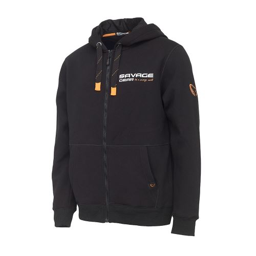 Savage Gear Mikina Urban Zip Hoodie Black Ink