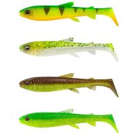 Savage Gear Gumová nástraha 3D Whitefish Shad 9cm 7g Dark Water Mix 4ks