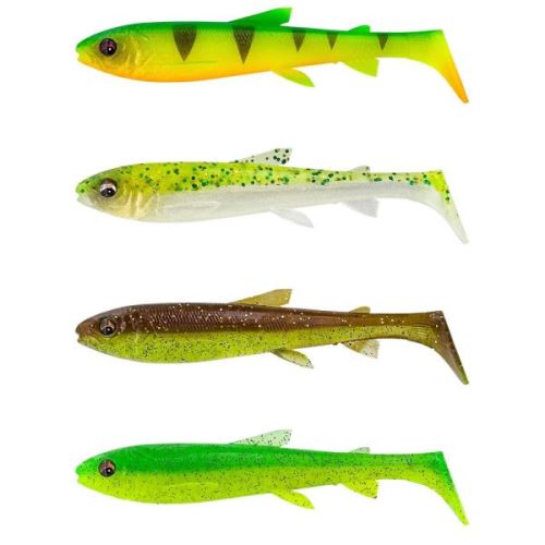 Savage Gear Gumová nástraha 3D Whitefish Shad 9cm 7g Dark Water Mix 4ks