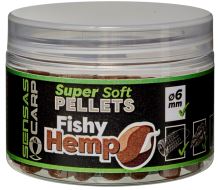 Sensas Pelety Super Soft Fishy Hemp 60g 6mm