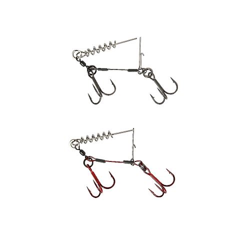 Savage Gear Návazec Carbon49 Corkscrew Stinger 2x