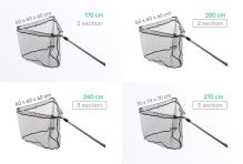 Zfish Podběrák Landing Net ZFX Pogumovaná síť (2)