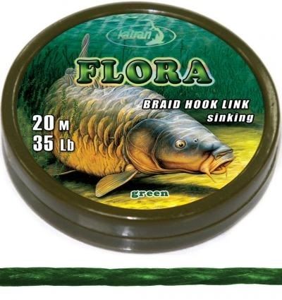 Katran Šňůrka Braided Hook Link Flora 20m 25lb 11,4kg