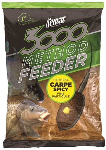 Sensas Vnadící směs 3000 Method Feeder Carp Spicy 1kg