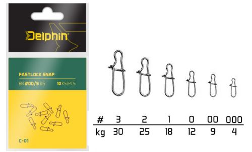 Delphin Karabinka Fastlock Snap C-01