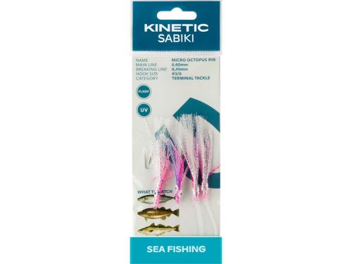 Kinetic Návazec Sabiki Micro Octopus Velikost 3/0 Chartreuse UV