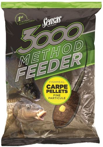 Sensas Vnadící směs 3000 Method Feeder Carp Pellets 1kg