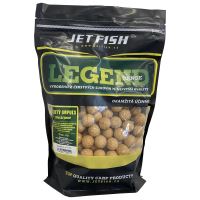 Jet Fish Boilie Legend Žlutý impuls + Ořech/Javor 1kg 24mm