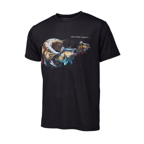 Savage Gear Tričko Cannibal Tee Black
