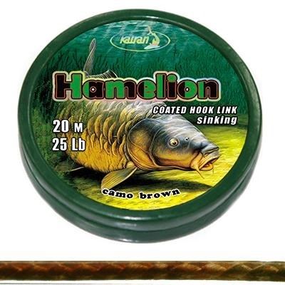 Katran Šňůrka Coated Braided Hook Link Hamelion 20m