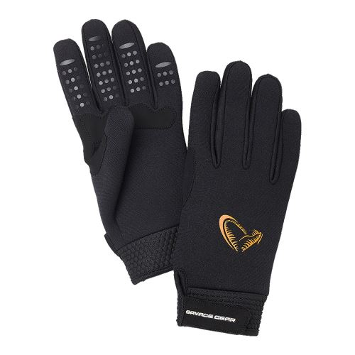 Savage Gear Rukavice Neoprene Stretch Glove Black