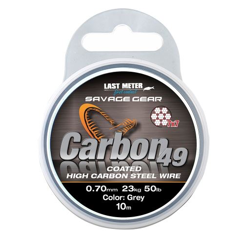 Savage Gear Lanko Carbon49 0,70mm 23kg 50lb 10m Coated Grey