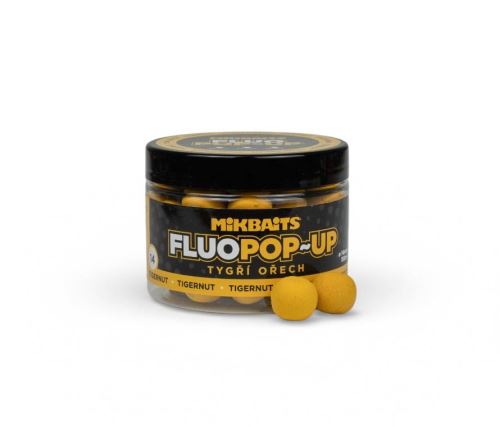 Mikbaits Plovoucí fluo boilie Tygří ořech 150ml 14mm