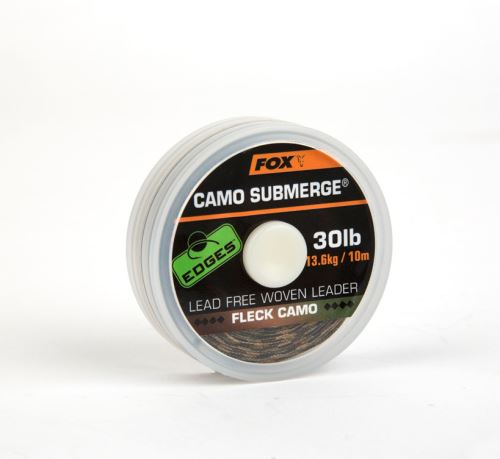 FOX Šňůrka Camo Submerge Lead Free Leaders 10m Fleck Camo