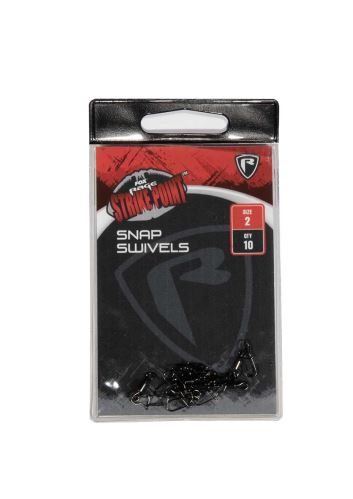 FOX Rage Karabinka s obratlíkem Strike Point Snap Swivel Velikost 1/0 10ks