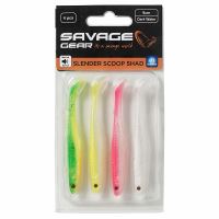 Savage Gear Gumová nástraha Slender Scoop Shad 15cm 17g Dark Water Mix 4ks (1)