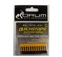 KORUM Zarážka Quickstops Yellow/Brown 24ks