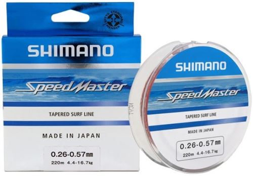 Shimano Ujímaný vlasec Line Speedmaster Surf Taper ld 10x15mClear