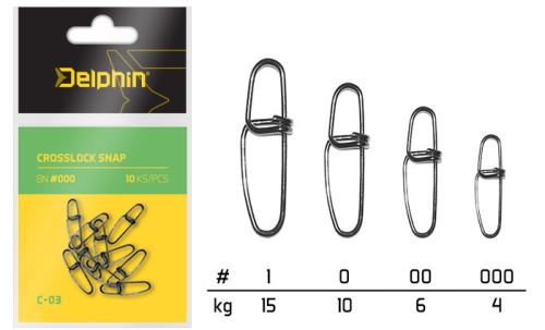 Delphin Karabinka Crosslock Snap C-03