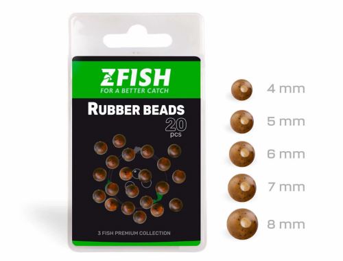 Zfish Korálek Rubber Beads 20ks
