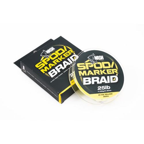 Nash Šňůra Spod and Marker Braid Hi-Viz Yellow 300m 0,18mm 25lb 11,3kg