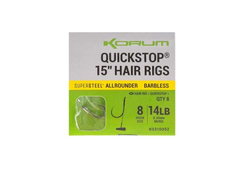 KORUM Návazec Big Fish Hair Rigs W/Quickstops