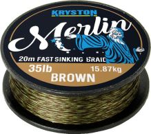 Kryston Šňůrka Merlin Fast Sinking Braid Písková 20m